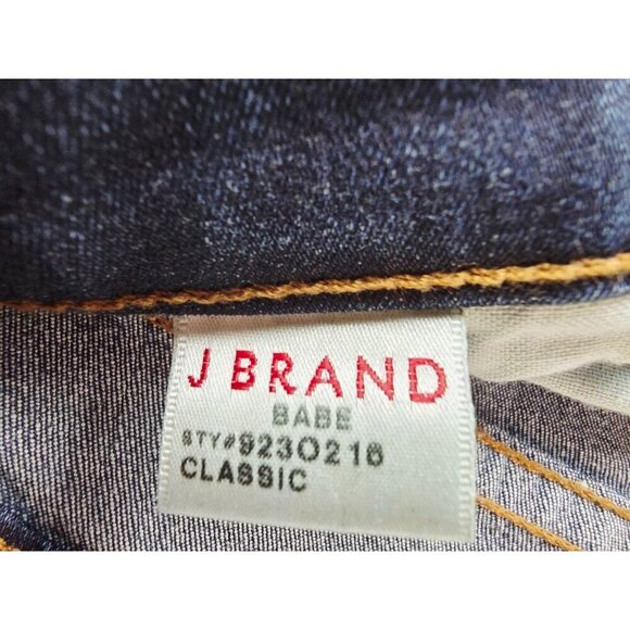 J Brand Size 24X34 Womens Babe Classic Flare Blue Denim 5 Pocket Low Rise Jeans - Picture 7 of 13